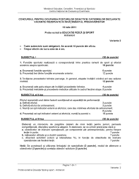 Rezolvari educatie fizica si sport titularizare rezolvari subiecte 2007 limba romana oral rezolvari limba romana,oral vezi cele 100 de subiecte rezolvate pentru proba orala. LegÄna Acuzator CaprÄ Subiecte Titularizare 2014 Educatie Fizica Si Sport Edu Ro Pengurusantanah Net