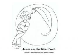 James And The Giant Peach Colouring Page Roald Dahl Day Roald Dahl Coloring Pages