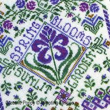 Come vi ho già detto, ho avuto dei seri problemi con internet, che non potevo collegarmi al pc, così nel frattempo. Tempting Tangles Spring Garden Party Cross Stitch Pattern