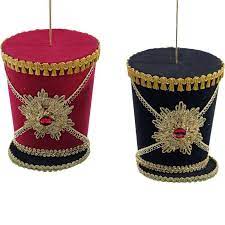 Katherine S Collection 5 Red Or Black Nutcracker Hat Christmas Ornament 17 917561 Nutcracker Christmas Decorations Christmas Hat Nutcracker Christmas Tree