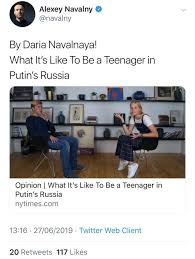 Furthermore, the couple resides in moscow, russia together. Bryan Macdonald On Twitter Who Better To Help Explain Contemporary Russian Teenage Life Than Navalny S Daughter She S Soon Off To The Usa To Attend The 47 000 A Year Elite Stanford University Near
