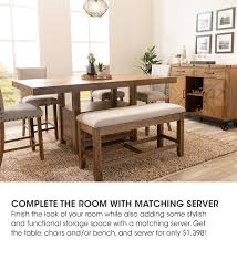 Whether it's a place to put your cup of coffee, favorite magazines or remote control, my end tables are functional and great looking! Bobs Discount Furniture My Sonoma Dining Set Is Now Available In A Natural Finish Milled