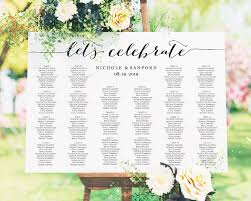 Lets Celebrate Diy Seating Chart Wedding Templates And