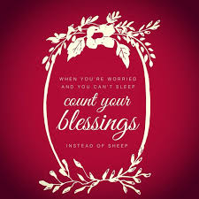 When You Re Worried And You Can T Sleep Just Count Your Blessings Instead Of Sheep And You Ll Fall Asleep Counting Your Uplifting Words White Christmas Blessed