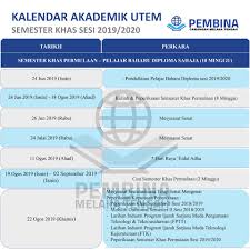 1 ogos hari raya haji (hari 2) 22 jul hari kemerdekaan sarawak (sarawak). Kalendar Akademik Utem Kalendar Pembina Teknikal Melaka Facebook