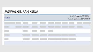 Perancangan dan pembuatan aplikasi penyusunan jadwal kerja dinas jaga perawat… 33 gambar 4. Jadwal Shift Kerja Staf Dukungan Office