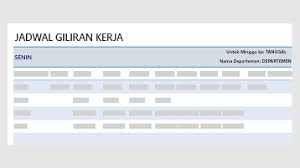 Contoh jadwal kerja 2 shift 6 orang berbagai contoh. Jadwal Shift Kerja Staf Dukungan Office