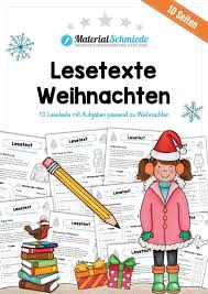 Adobe acrobat dokument 427.2 kb. 10 Lesetexte Zu Weihnachten Mit Aufgaben