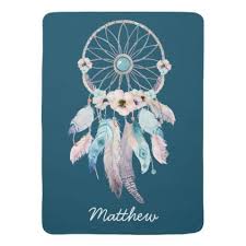 All you need are some basic sewing materials and your imagination. Tribal Boho Dream Catcher Fleece Baby Blanket Zazzle Com Dream Catcher Boho Dream Catcher Dream Catcher Patterns