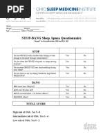 Image result for STOP-Bang Questionnaire
