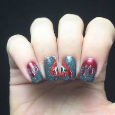 Halloween Vampire Nail Art Polished Inka