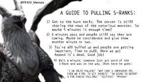 Ffxiv Memes On Twitter Handy Guide To Pulling S Ranks Ffxiv