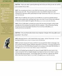 October Fascinating Financial Facts Holmes Griffeth Financial Planners