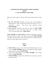 Hal tersebut dimaksudkan agar kedua belah pihak tidak ada yang. Surat Perjanjian Kerjasama Jasa Transportasi