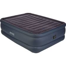 Intex Dura Beam Raised Downy Queen Size Airbed With Built In Pump Air Bed Intex Camping Mattress