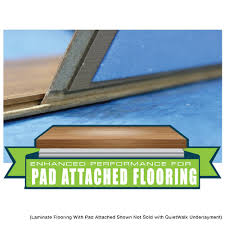 Our revolutionary quiet walk® laminate floor underlayment smoothes out little sub floor imperfections while quieting impact sound and floor to ceiling noise. Mp Global Products Quietwalk 360 Sq Ft Acoustical Underlayment With Built In Vapor Barrier For Laminate Flooring Walmart Com Walmart Com