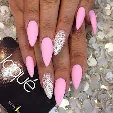 Pin By Rachael Robbins On Makeup Girly Pink Nails Stilleto Nails Nails