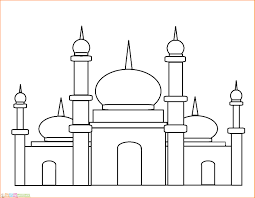 Gambar mewarnai ka bah gambar coloring for kids kids drawings. Kumpulan Contoh Gambar Sketsa Masjid Untuk Diwarnai Informasi Masa Kini