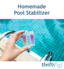 Homemade Pool Stabilizer Homemade Pools Pool Homemade