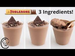 Dessert A La Mousse Au Chocolat Toblerone A 3 Ingredients Si Facile Et Incroyablement Delicieux Youtube Toblerone Toblerone Chocolate Desserts