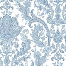 Maybe you would like to learn more about one of these? Jacobean Damask Paisley Wallpaper Farmhouse Wallpaper By American Wallpaper Design Houzz