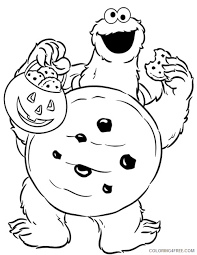 Who's your favorite sesame street muppet?(surveys) Cookie Monster Coloring Pages Halloween Costume Coloring4free Coloring4free Com
