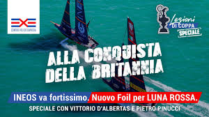 Ineos team uk and luna rossa are on the water for a second day, racing for the right to challenge team new zealand for the america's cup. Lezioni Di Coppa Speciale Ineos Irresistibile Il Nuovo Foil Di Luna Rossa Con Vittorio D Albertas Youtube