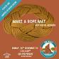 Make a round Ocean Plait Rope Mat event image