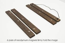 A4 A3 A2 Photo Frame Wood Poster Hanger Scandinavian Modern Etsy Poster Hanger Scandinavian Modern Magnetic Frames