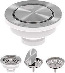 Kraus kitchen sink drain assembly. Kraus St 4 Versi Drain Assembly With Flipcap Stainless Steel Amazon Com
