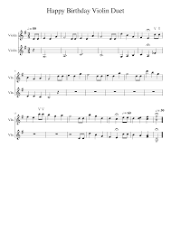 Download the pdf, print it and use our learning tools to master it. Happy Birthday Violin Duet Sheet Music For Violin String Duet Musescore Com