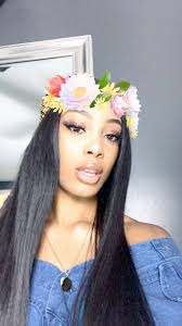 Snapchat Flower Filter Pretty Black Girl Black Girl Make Up Snapchat Flower Filter Pretty Black Girls Pretty Black