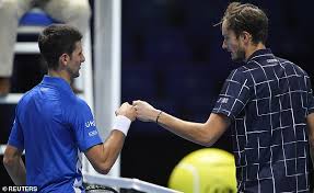 Djokovic's next return on the backhand is hit into the net too before a perfect backhand gets him championship point. Australian Open Final Novak Djokovic Vs Daniil Medvedev Date How To Watch And Uk Start Time Daily Mail Online