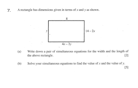 Let the width of the rectangle be #x# cm. Answered 7 A Rectangle Has Dimensions Given In Bartleby