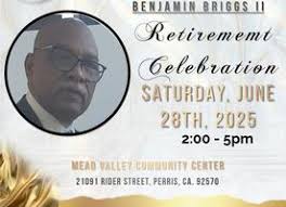 Pastor Briggs Retirement Celebration! Tickets, Sat, Jun 28, 2025 at 2:00 PM 