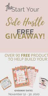 Join The Free Start Your Side Hustle Giveaway Video Side Hustle Online Side Hustle Hustle