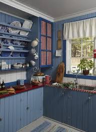 Country Blue Kitchen Country House Decor Blue Kitchen Color Ideas Country Kitchen Designs