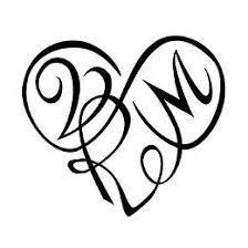 Superb idea of a mind + heart tattoo. Tattoo Of V R M Heart Eternal Bond Tattoo Custom Tattoo Designs On Tattootribes Com Monogram Tattoo Custom Tattoo Design Heart Tattoo