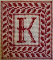 Monogram Frame Pattern Needlepoint Monogram Frame Diy