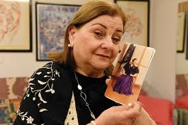 The mother following her dancing daughter's footsteps