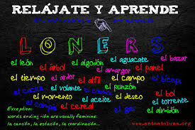 An acronym is formed from the first letters of a group of words. An Acronym To Learn Noun Gender Loners Luna Profe