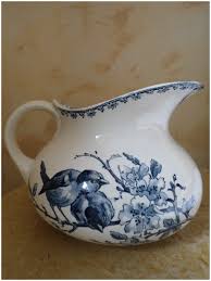 Ancien Broc En Faience Sarreguemines Digoin Favori Decor D Oiseau Vaisselle Vaisselle Ancienne Decoration