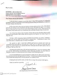 Using a letter of explanation helps you prepare for the interview, feel more comfortable and the. Jinggoy Estrada Explanation Letter On Alleged Quarantine Violations
