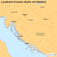 Dubrovnik zählt zweifellos zu den schönsten städten in kroatien, wird die. Landkarte Kroatien Karte Mit Stadten Von Landerkarte Landkarte Fur Kroatien