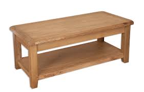 Buy the rectangle shape coffee tables, glass tops to decorate home. Country Oak Coffee Table With Shelf Furness Furniture