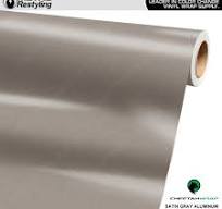 Cheetah Wrap Satin Gray Aluminum Vinyl Wrap