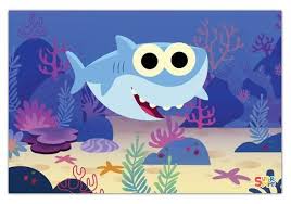 Baby Shark Print Shark Theme Birthday Shark Themed Birthday Party Baby Shark