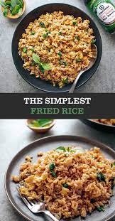 The Simplest Thai Basil Fried Rice Recipe Recipes Rice Side Dishes Fried Rice