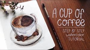 And this is the place in panajachel. Cup Of Coffee Watercolor Tutorial New Ko Fi Page Youtube