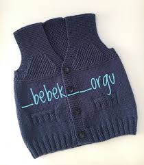 cift pirinc orgu modeli tek parca bebek yelegi yapilisi baby knitting patterns orgu bebek